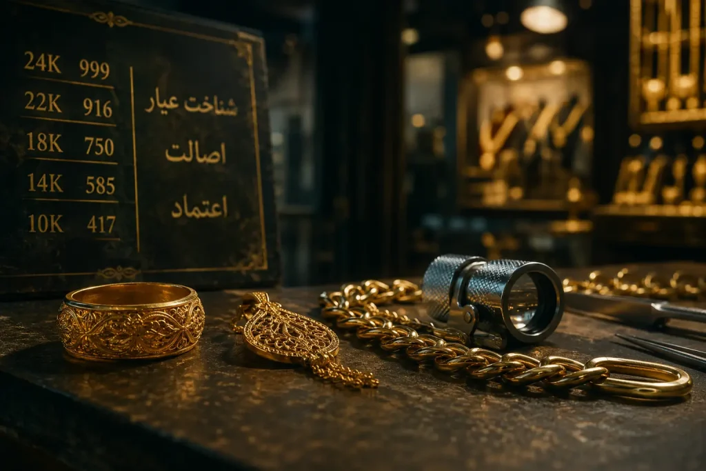 تشخیص عیار طلا و شناخت مصنوعات